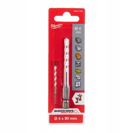 Milwaukee Wiertła do wiercenia otworów w różnych materiałach