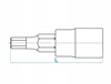 Nasadka 1/4" z Końcówką TORX T15 King Tony