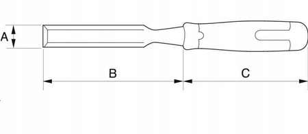 Dłuto żłobik 10mm z kaburą 422P-10 Bahco