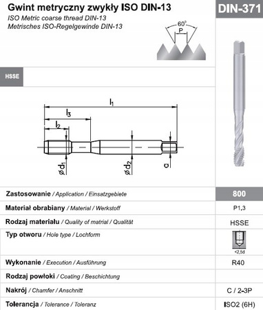 FANAR Gwintownik maszynowy M3 (C2-511101-0030)