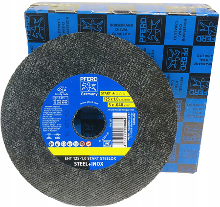 Tarcza do cięcia stali metalu 125mm Pferd 125x1x22,2 mm - 1szt