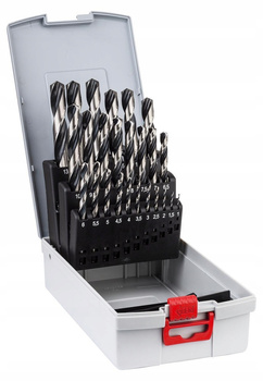 Zestaw wierteł do metalu stali w kasecie 1-13mm Bosch 2608577352 25szt