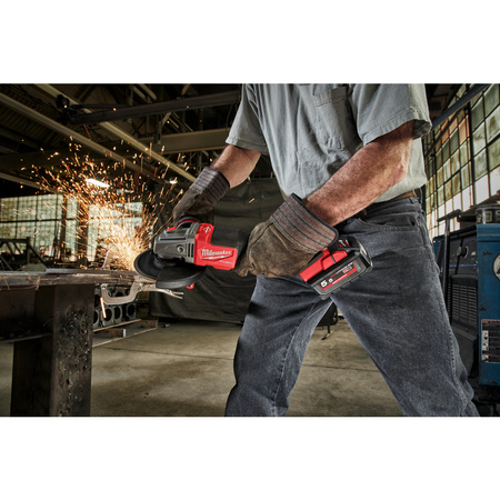 Milwaukee M18 FHSAG125XPDB-552X - Szlifierka kątowa, śr. 125 mm, 18 V, FUEL™, wł. łopatkowy, w walizce, 2 x 5.5 Ah + ładowarka