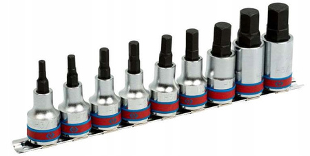 King Tony ZESTAW NASADEK HEX roz. calowy 4110SR10