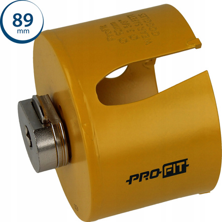 PRO-FIT Otwornica HM Z3 D89 mm drewno / płyta /PCV