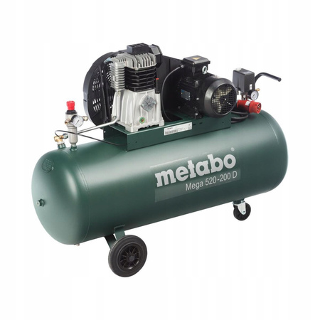 Sprężarka tłokowa Mega 520-200 D 3-fazowa Metabo