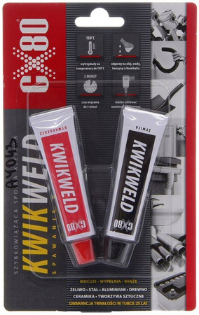 Utwardzacz z żywicą CX80 KWIKWELD 2x27g