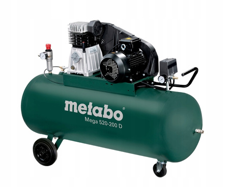 Sprężarka tłokowa Mega 520-200 D 3-fazowa Metabo