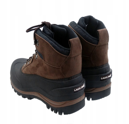 LAHTI PRO ŚNIEGOWCE BUTY ROBOCZE ZIMOWE WYSOKIE BRĄZOWE TPR L30804 R.41