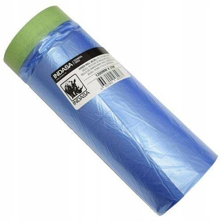Folia maskująca z taśmą 1200mm x25m INDASA