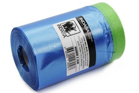 Maskująca Lakiernicza Folia Malarska z Taśma INDASA Cover Roll 60cm x25m