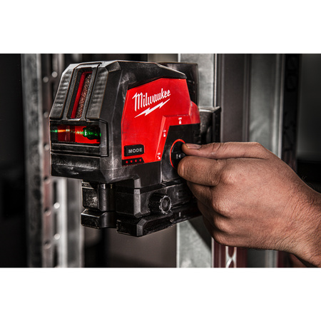Milwaukee M12™ Laser zielony krzyżowy liniowo-punktowy