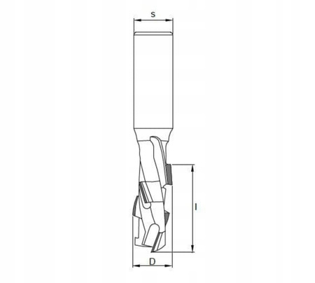 Frez palcowy, trzpieniowy, walcowo-czołowy ITA 12mm