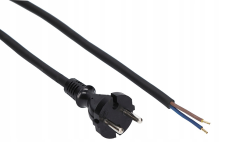 Przewód z wtyczką PP-21 b/u 4m H05RR-F 2x1,5