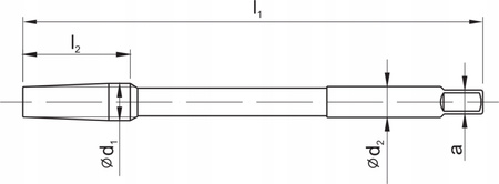 Gwintownik maszynowy M4 długi MGMf FANAR