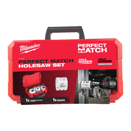 Zestaw otwornic Holesaw 6szt + akcesoria PERFECT MATCH MILWAUKEE