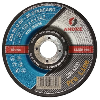 Tarcza ścierna do metalu Andre 125x22,2 mm
