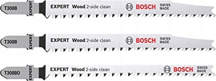 BOSCH Zestaw 3 szt. brzeszczotów EXPERT "Wood 2-side clean" T308B/BO