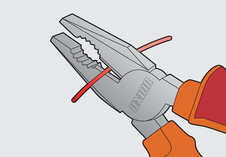 SZCZYPCE KOMBINERKI IZOLOWANE 1000V DLA ELEKTRYKÓW 180 MM UNIOR VDE
