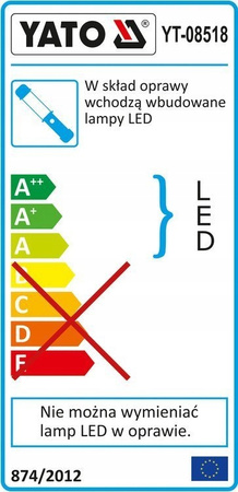 YATO LAMPA WARSZTATOWA COB LED 5W + 3W 600LM