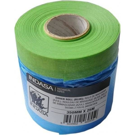 Maskująca Lakiernicza Folia Malarska z Taśma INDASA Cover Roll