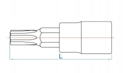 Nasadka 1/4" z Końcówką TORX T25 King Tony