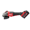 Milwaukee M18 FHSAG125XPDB-552X - Szlifierka kątowa, śr. 125 mm, 18 V, FUEL™, wł. łopatkowy, w walizce, 2 x 5.5 Ah + ładowarka