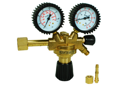 REDUKTOR REGULATOR CIŚNIENIA GAZU CO2 ARGON SATRA S-ACO2R