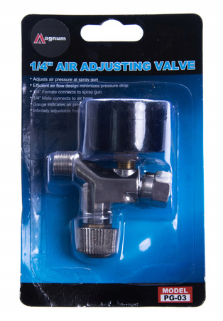 REDUKTOR CIŚNIENIA POWIETRZA + MANOMETR 1/4 PG-03