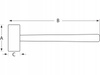 Młotek Bahco bezodrzutowy 400g