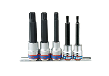 Nasadki 3/8" i 1/2" trzpień RIBE długie M7-M13 KING TONY 3105PR