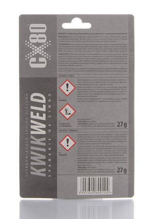 Utwardzacz z żywicą CX80 KWIKWELD 2x27g