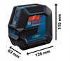 Bosch GLL 2-15 G - Zielony Laser Krzyżowy Liniowy 0 601 063 W00
