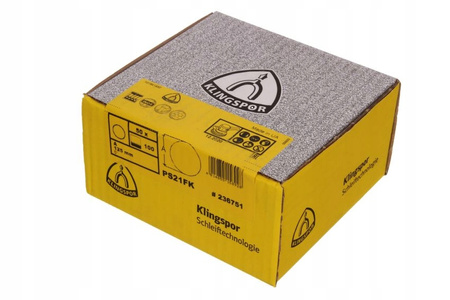 Krążek ścierny na rzep Klingspor P100 gr.100 do metalu PS 21 FK 125mm 1szt