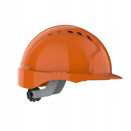 Kask HEŁM ochronny dla budowlańców JSP Evo3 EN397 WENTYLOWANY POKRĘT ORANGE