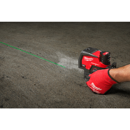 Milwaukee M12™ Laser zielony krzyżowy liniowo-punktowy