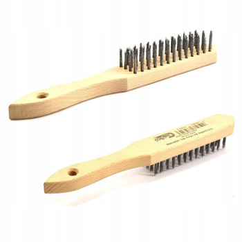 Szczotka do rdzy 4-rzędowy 01-447 stalowa Crawtico