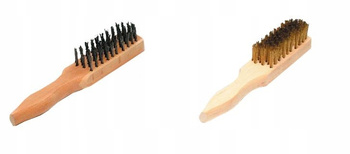 Szczotka do rdzy z 5 rzędami drutu Szczotex G05 ręczna drewniana