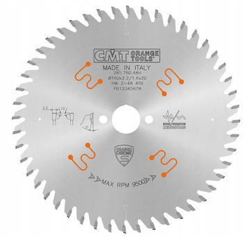 Tarcza do drewna CMT 285.760.48H 160x20mm
