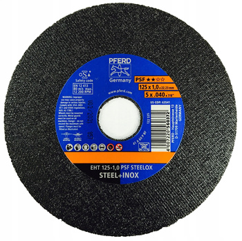 Tarcza Tnąca do Metalu Inox Nierdzewki EHT 125x1,0mm Pferd - 1szt