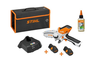 Pilarka przecinarka GTA 26 piła akumulatorowa łańcuchowa do cięcia gałęzi  z 2 akumulatorami i ładowarką