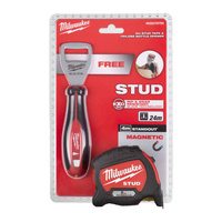 Taśma miernicza STUD 5m i otwieracz TRI LOBE Milwaukee