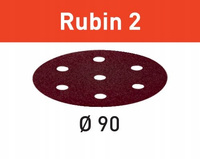 Festool Krążki ścierne STF D90/6 P60 RU2/50 Rubin 2