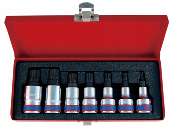 Zestaw nasadek z końcówką Spline King Tony 4117PR