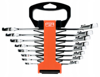 Zestaw 8 kluczy płasko-oczkowych z dwukierunkową grzechotką Bahco [1RZ/SH8]