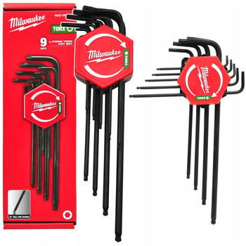 Zestaw kluczy imbusowych HEX Milwaukee 9szt. kuliste 4932492399 1,5-10 mm