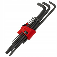 Klucze Trzpieniowe Imbusy z Kulką 9x Hex-Plus Wera