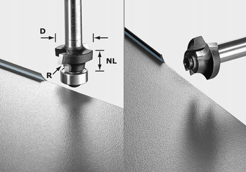 FESTOOL Frez zaokrąglający S8 HW R3 D22-KL OFK 3,2 mm 8 mm