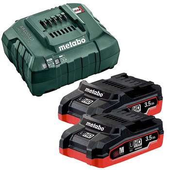 Metabo Bateria Akumulator 2 x 5,5 Ah LIHD + Szybka ładowarka ASC 145 CAS