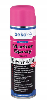Farba do znakowania Beko Marker Spray 500 ml różowa